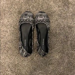 Brand new Indian print silver and grey flats